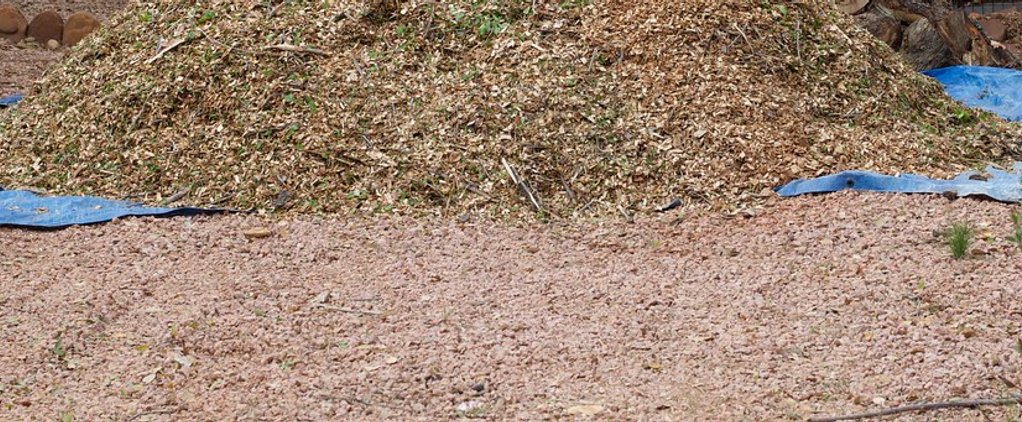 Manufactured mulch, sold in bulk by Brimfield Aggregate in Brimfield, Ohio